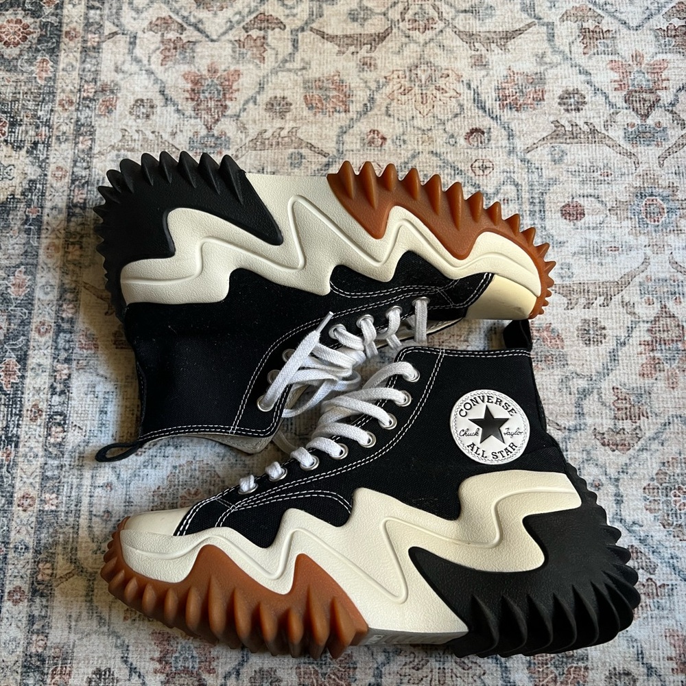 Converse Black and White High-Top Sneakers